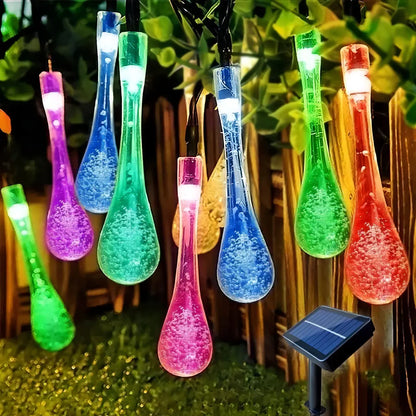 Guirnalda de Lágrimas Solar✨que transforman tu jardín / de 4,5 m (20 LED)