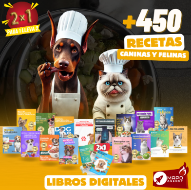 🐾 Descubre Más de 450 Recetas Naturales Para Perros y Gatos