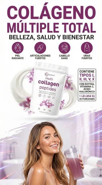 Multi-Colágeno 5 en 1 + Biotina & Vitamina C