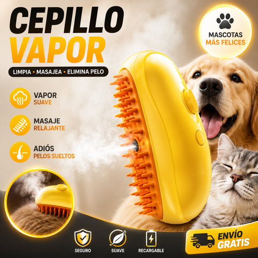 🎁 Cepillo vapor para  mascota