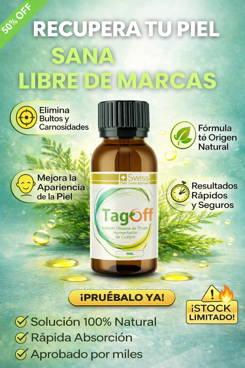 TagOFF® 3 en 1 — Fórmula PRO Dermatológica Para Carnosidades