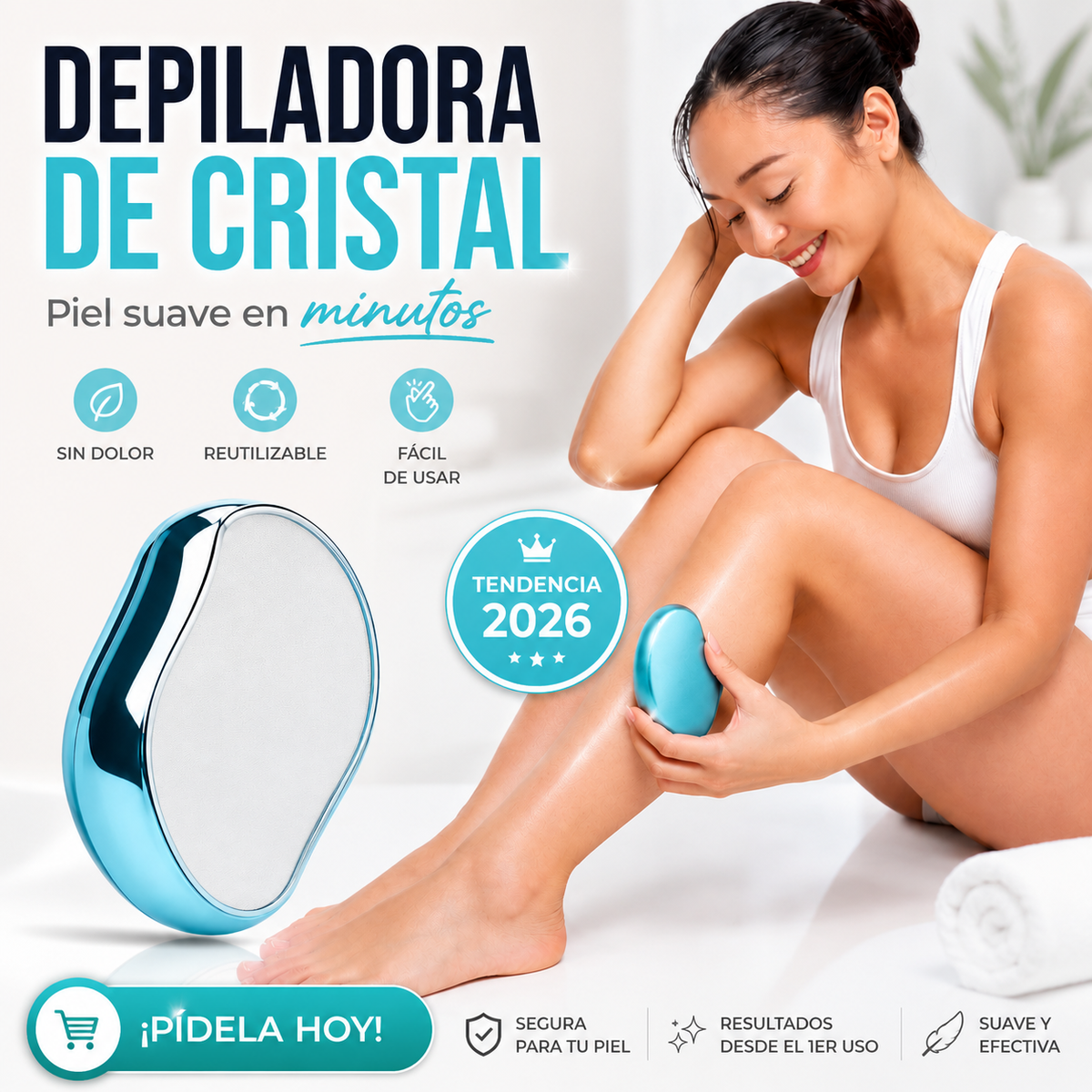 Depiladora de Cristal - Lleva 1 + 1 Gratis