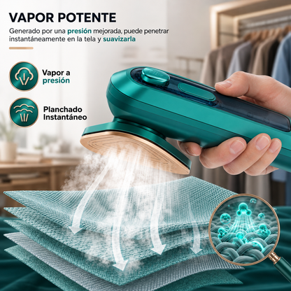 PLANCHA A VAPOR PORTÁTIL 2 EN 1 -✨ Ropa Impecable en Segundos.