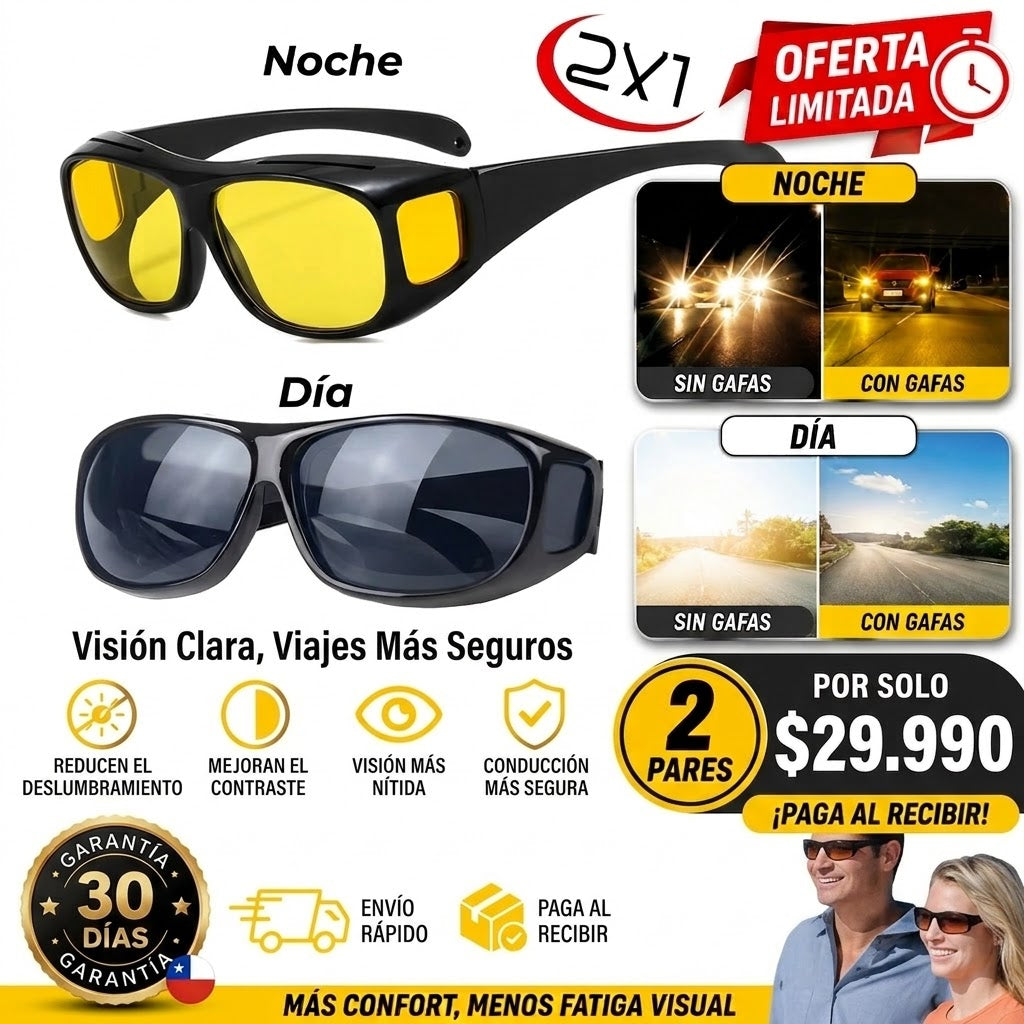 Lentes para Conducir  Visión® HD | Día🌞 y Noche🌜